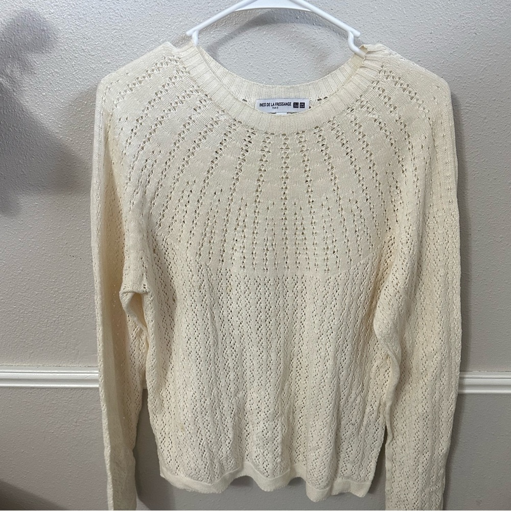 Cream knitted sweater